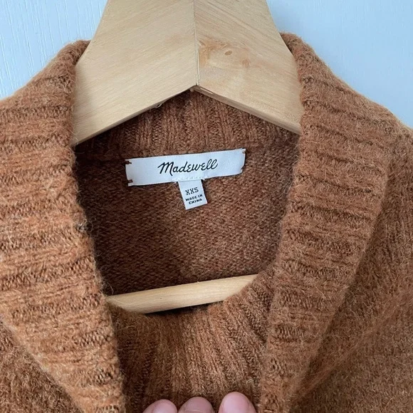 Madewell Dillon Mockneck Pullover Sweater - Heather Cumin - Picture 4 of 7